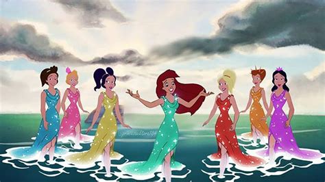 The Little Mermaid Ariels Sisters Disney Princess Comics Mermaid Disney Disney Princess Art