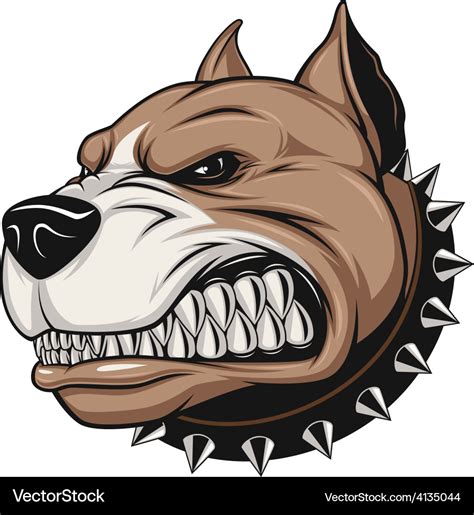 Angry Dog Royalty Free Vector Image Vectorstock
