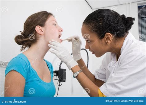 Mouth Check Stock Image Image Of Illness Examining Black 5531245
