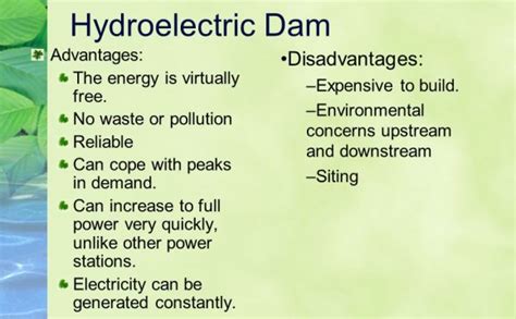 Hydroelectric Dam Advantages Hydropower
