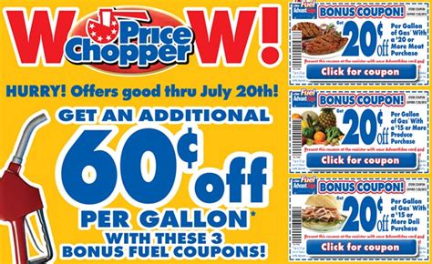Price Chopper Get 60 Cents Per Gallon Of Gas With Bonus Coupons