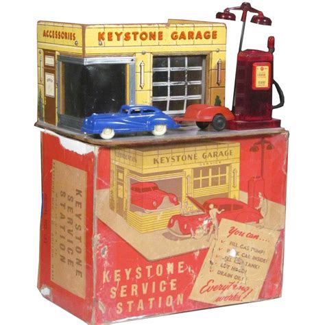 1940s Toy Keystone Garage Model 143 Very Good Condition Comes In