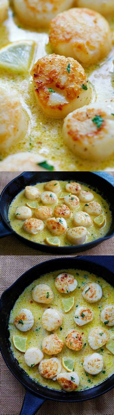These low carb seared scallops and creamed spinach met all of the criteria in spades! Pin on Skillet & 1 Pot Dishes