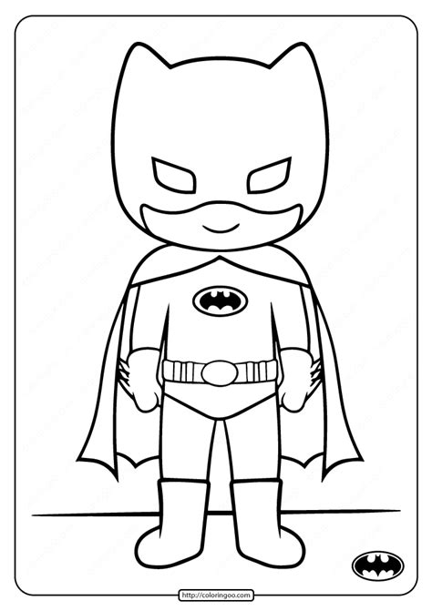 Select from 35450 printable coloring pages of cartoons, animals, nature, bible and many more. Printable Cute Batman Coloring Pages for Kids