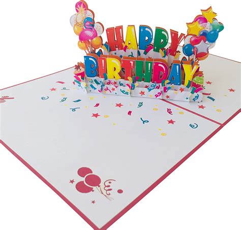 Happy Birthday Pop Up Card By Devine Popup Cards 3d