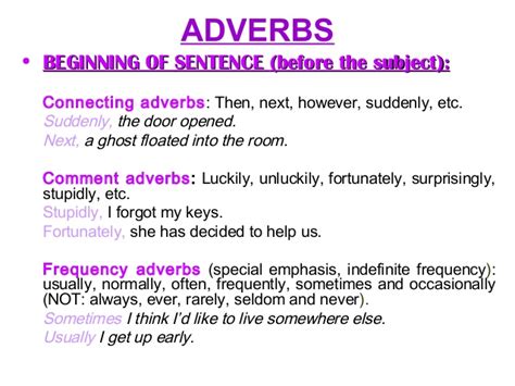 Pengertian Dan Contoh Kalimat Sentence Adverb Bahasa Inggris 102900