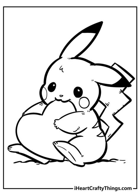 Pikachu Coloring Pages Images Wallmost