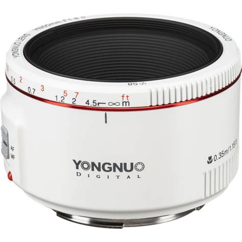 Used Yongnuo Yn 50mm F18 Ii Lens Yn50mm F18 Ii C White Bandh