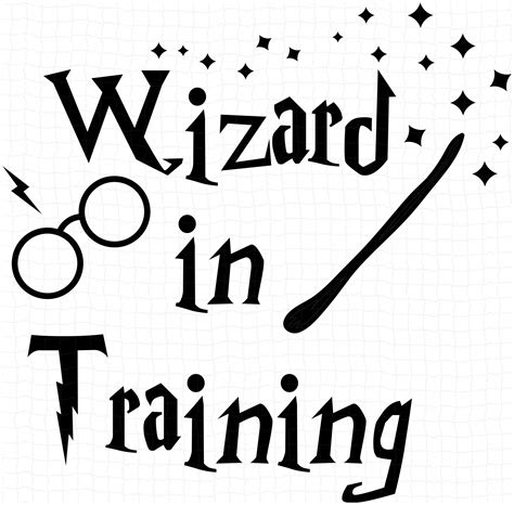 Harry Potter Wizard in Training Silhouette SVG, PNG, Dxf in 2021
