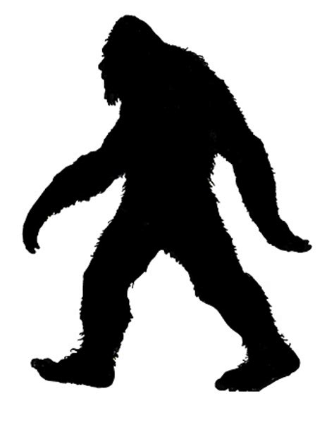 Bigfoot clipart silhouette, Bigfoot silhouette Transparent FREE for