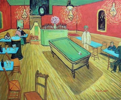 Check out our kitchen tables selection for the very best in unique or custom, handmade pieces from our kitchen & dining tables shops. Painting: Pool Billiards Table Van Gogh Repro Bar Saloon ...