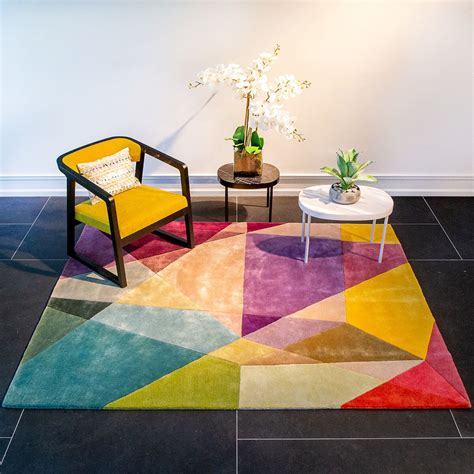Prism Vibrant Rectangle Rug Modern Colorful Rugs Modern Rugs