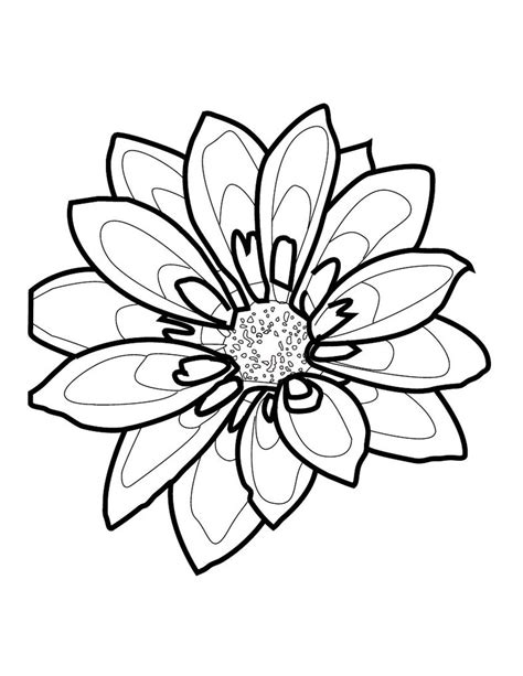 Free Simple Flower Outline Download Free Simple Flower Outline Png