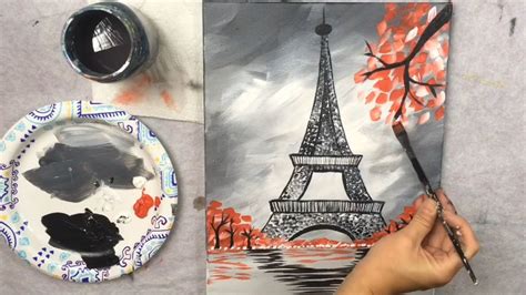 How To Paint An Eiffel Tower Step By Step Painting With Tracie