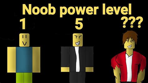 Roblox Noob Power Level Comparison Youtube