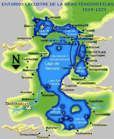 El Entorno Lacustre De La Gran Tenochtitlan Historia De Mexico