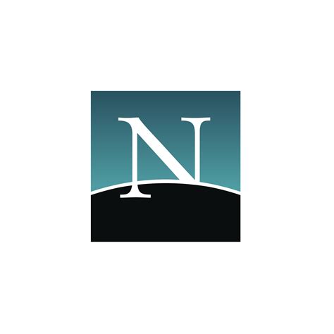 Netscape Logo Real Company Alphabet Letter N Logo