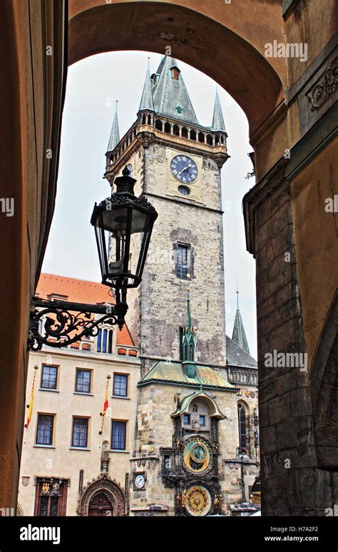 Old Town Hall Tower In Prague Czech Republic Stock Photo Alamy