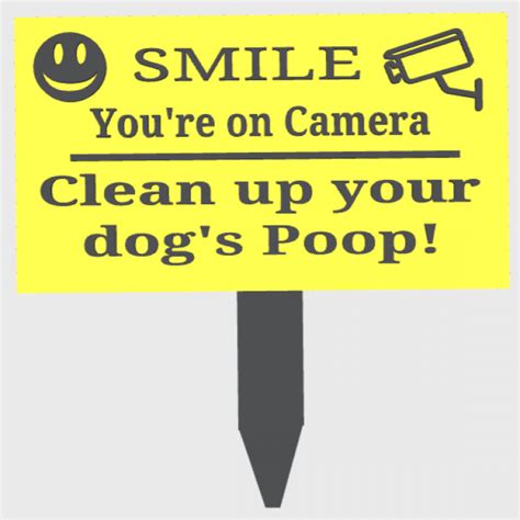 Printable Pick Up Dog Poop Signs