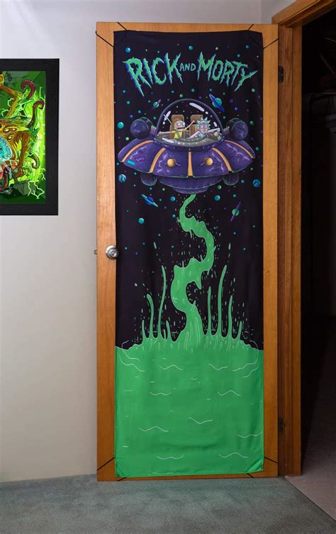Cartoon Network Rick And Morty Door Banner Ebay