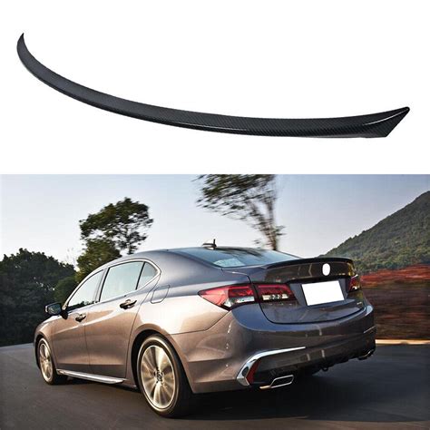 For Acura Tlx Carbon Fiber Abs Rear Tail Trunk Spoiler Wing