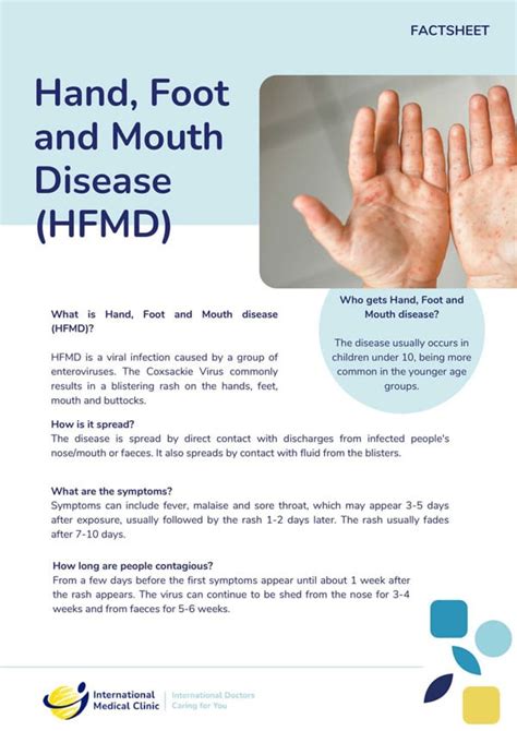 Hand Foot And Mouth Disease Hfmd Imc Medical Clinic