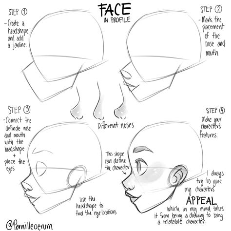 Face Side View Drawing Face Profile Drawing Side View Of Face Side Sexiz Pix