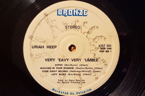 Uriah Heep Very Eavy Very Umble Vinyl Rockstuff