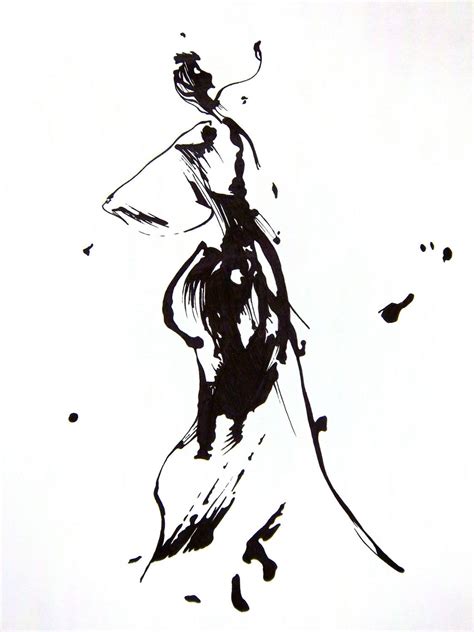 Original Abstract Human Figure Ink Drawing 8 5 X 11 30 00 Via Etsy Art Brushes Abstract