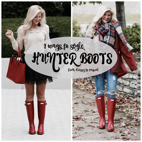 How To Style And Wear Hunter Boots Beyoutiful Blog