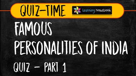Gk Quiz On Famous Personalities Of India Part 1 India General