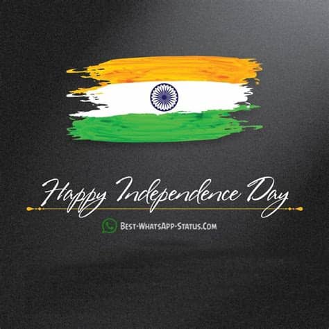 Every year on 15th august, we celebrate independence day which marks the country's independence from the day also coincides with the partition of the country. {50 +} 15 August Heart Touching Whatsapp Status for ...