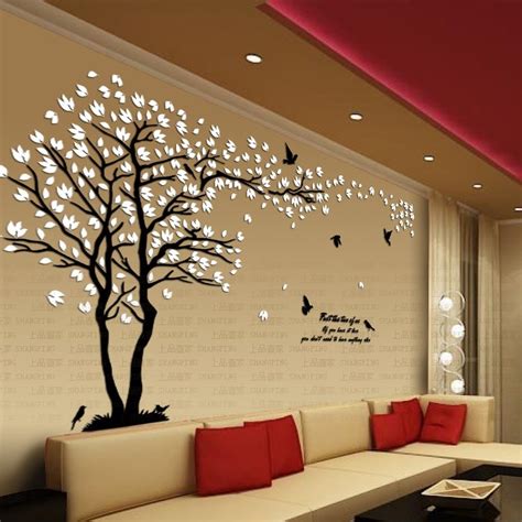 New Arrival Lovers Tree Crystal Three Dimensional Wall