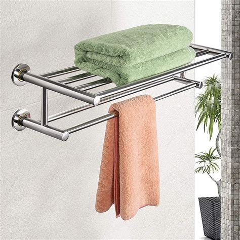 alfaview 24 towel rack stainless steel metal towel bar wall mounted towel holder organizer