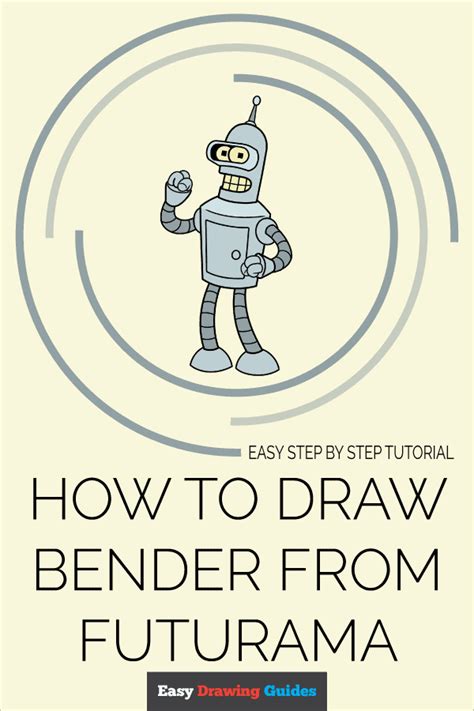 How To Draw Bender From Futurama Really Easy Drawing Tutorial