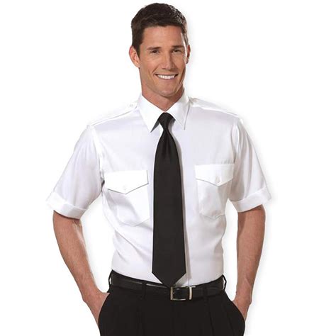 Van Heusen Mens Aviator Shirt Short Sleeve White