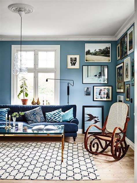 Blue Living Rooms Interior Design 09 8 