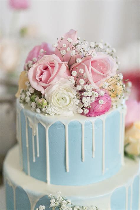 Romantic Cake Flowers - The White Orchid Floral Design