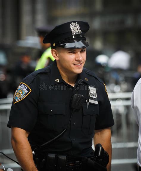 Police Officers On The Streets Of Manhattan Editorial Stock Image