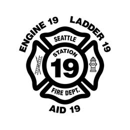 Trademarks On Call : SEATTLE FIRE DEPT. STATION 19 ENGINE 19 LADDER 19 AID 19