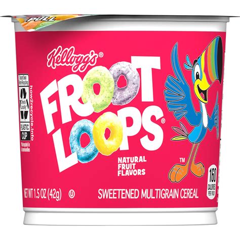 Kelloggs Froot Loops Original Cold Breakfast Cereal 15 Oz