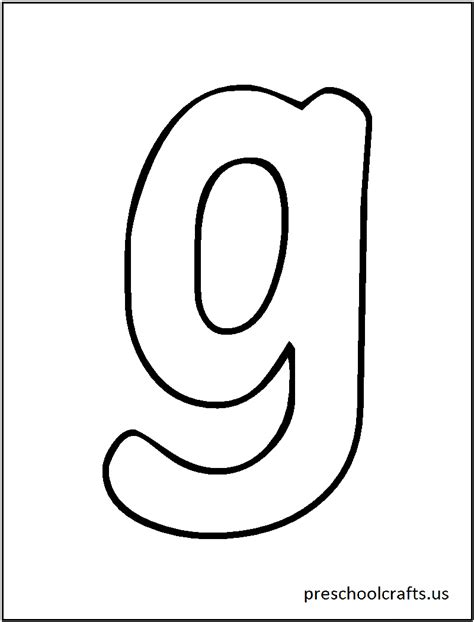 Letter G Coloring Pages Preschool And Kindergarten
