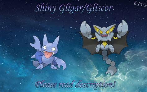 Shiny Gligargliscor 6iv Pokemon Xy Oras Sunmoon Usum Ebay