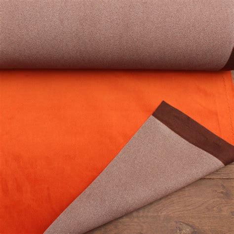 Fire Retardant Velvet Upholstery Fabric Pumpkin Orange