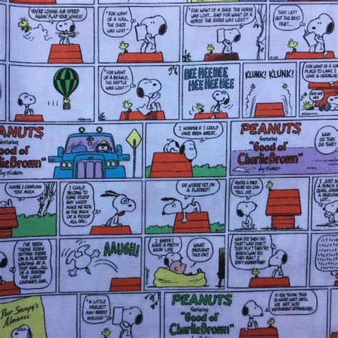 Peanuts Comic Strip Etsy
