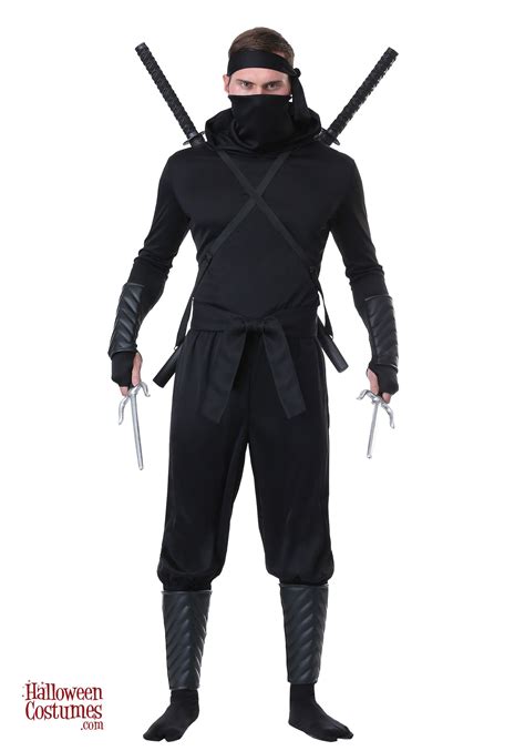 Stealth Shinobi Ninja Adult Plus Size Costume Exclusive Mens Ninja Costume Ninja Halloween