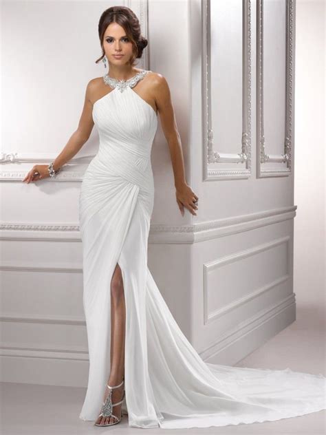 Stunning Satin White Wedding Dress Pictures Photos And Images For