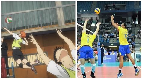 Haikyuu In Real Life Best Volleyball Actions Hd Youtube