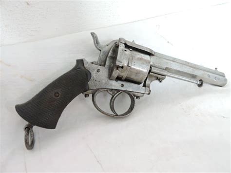 Beautiful 9mm Caliber Lefaucheux Revolver Pistol 187074 19th Century