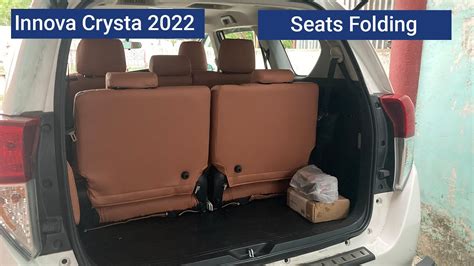 Innova Crysta 2022 How To Do Last Row Seat Folding Third Row Space